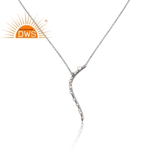 Collier de perles naturelles faites à la main en argent sterling 925 pour femmes bijoux pour femmes cadeau pour elle - Product Image 2