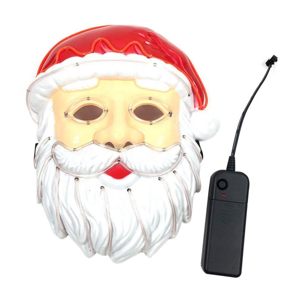 サンタクロースLEDライトアップパージマスクコスプレコスチューム