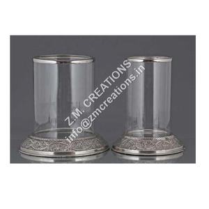 Venta caliente diseño antiguo Base de Metal portavelas linterna de cristal para boda/Navidad decoración del hogar incluye vidrio votivo - Product Image 1