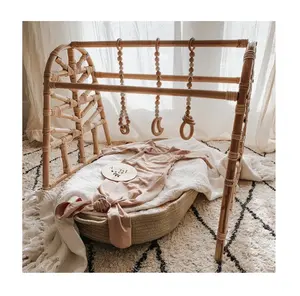 Eco Vriendelijke Natuurlijke Rotan Bamboe Rotan Baby Play Gym