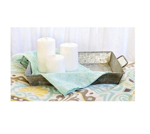 Bandeja de servicio galvanizada rectangular hecha a mano MOQ baja creativa mayorista fabricante venta directa de fábrica - Product Image 3