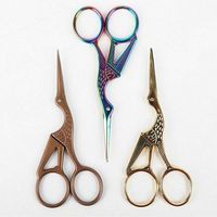 Ciseaux durables en acier inoxydable pour la broderie et le maquillage de beauté des ongles Durable avec pointe droite tranchante