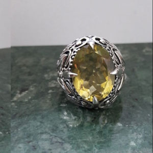 Anillo de piedras preciosas de Plata de Ley 925 - Product Image 1