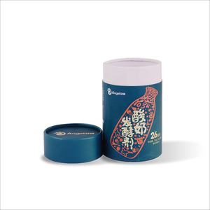 Single Bottle Cylinder <b>Packging</b> Gift <b>Box</b> Small Customized Paper Tube for Yogurt Packaging - Product Image 2