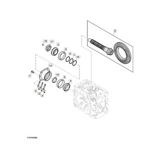 ส่วนสำหรับรถแทรกเตอร์ JD JohnDeere หมายเลขชิ้นส่วน Shim SU20081 - Product Image 1