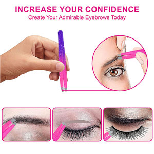 Kit de Pinzas para Pestañas de Acero Inoxidable de Alta Calidad, Marca Privada, Alto Rendimiento, Duraderas y Reutilizables con Puntas de Color en Contraste - Product Image 4