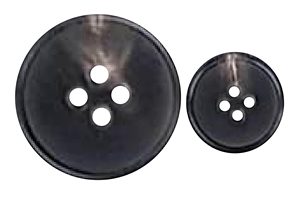 Venta al por mayor de cuatro agujeros resina Lisa brillante respetuoso con el medio ambiente comparar 4 agujeros botones de cuerno de costura de lujo 18L 20L 24L 28L - Product Image 2