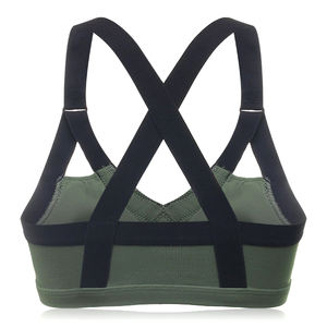 2024 nueva llegada al por mayor hermoso diseño de algodón Spandex mujeres Sujetador deportivo de talla grande - Product Image 2