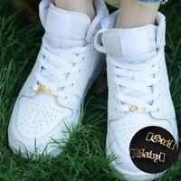 Personnaliser Métal Or Sneaker Lacet Charmes