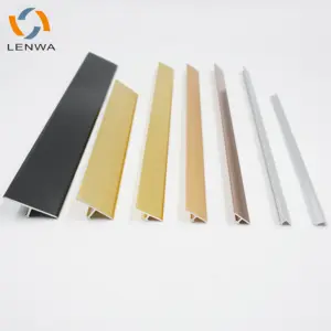 LENWA 알루미늄 제조 업체 장식 t 트림 벽 가장자리 밴딩 준비 배송