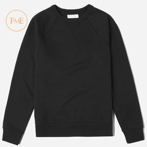 Sudadera de cuello redondo de manga larga Unisex de alta calidad 100% algodón personalizado ODM OEM de talla grande sólido Invierno Polar/Terry en blanco - Product Image 4