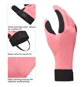 Fabricante Venta caliente Guantes de equitación Niños y adultos Transpirable y usable Logotipo personalizado Guantes de cuero para montar a caballo - Product Image 3