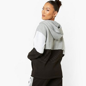 Survêtement deux couleurs en coton pour femmes, personnalisé, nouvelle collection automne, survêtement respirant - Product Image 5