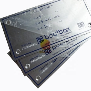 หมายเลขซีเรียลสลักชื่อแผ่นป้าย Ss สลักโลหะสแตนเลสโลโก้ชื่อแผ่น - Product Image 4