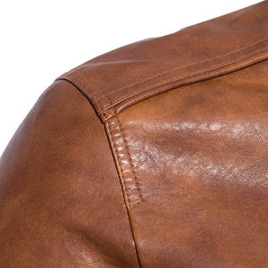 Custom Whole sale 2023 Leather jackets plus size custom motorbike men's leather jacket for Sale - Product Image 5