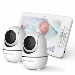 流行新颖儿童音频监控显示器Wifi无线便携式婴儿婴儿宠物监控器，带温度监控器