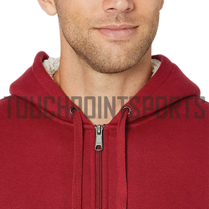Wholesale 100% Cotton Mens <b>Hoodie</b> Pullovers Custom Logo Vintage Style Heavyweight Knitted Pullover - Product Image 4