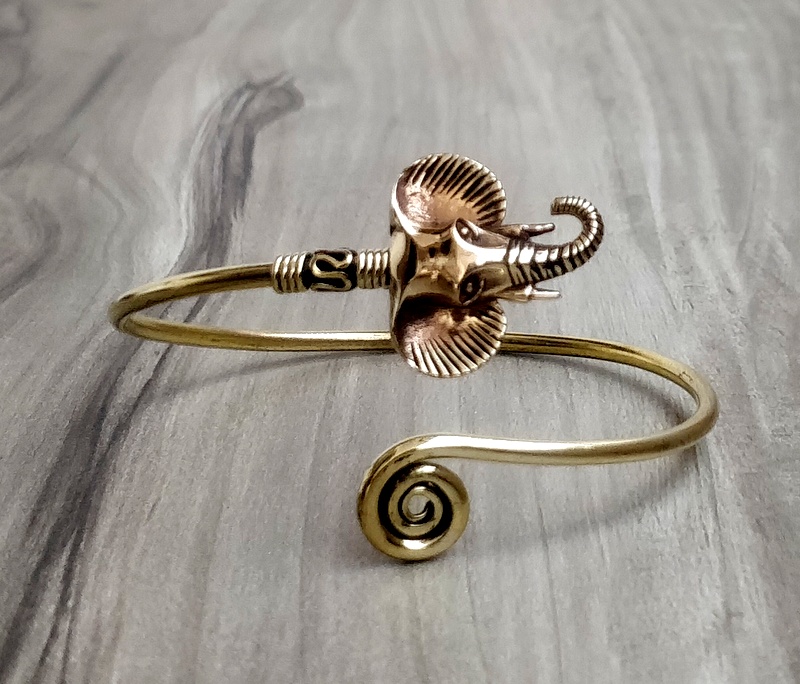 gold elephant bracelet