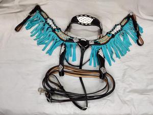 Ensemble de sellerie western en cuir véritable Y&Z, équipement équestre de haute qualité pour chevaux - Product Image 2