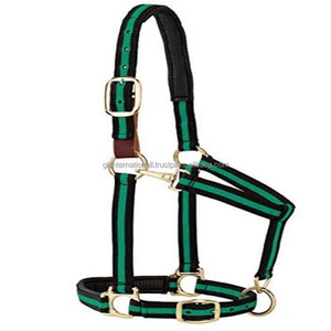 Caballo ecuestre de nailon con cuello Halter de alta calidad, productos de Carreras de Caballos personalizados con hardware de latón ajustable, venta al por mayor - Product Image 1