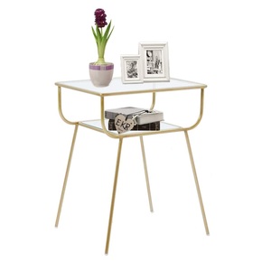 Mesa de metal hecha a mano al por mayor de diseño tradicional y moderno Mesa lateral y central de lujo con recubrimiento en polvo negro para uso doméstico - Product Image 5