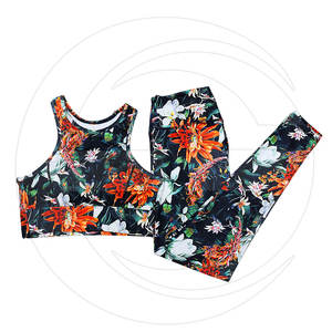 Ensemble de 2 pièces de haute qualité, sans couture, Yoga, Fitness, vêtements par Sublimation, pour femmes, vente en gros, - Product Image 1