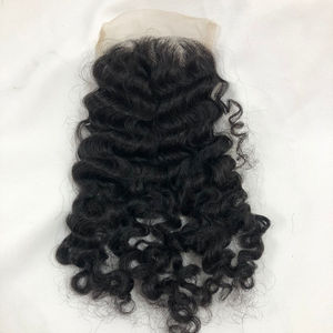 Cierre de encaje rizado, cabello humano vietnamita, tamaño múltiple, 5x5, hd, vendedores de cabello virgen, venta al por mayor - Product Image 1