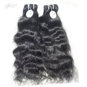 Tissage de cheveux indiens naturels 100% vierges, cheveux non traités, vente en gros, Alibaba, Stock - Product Image 1