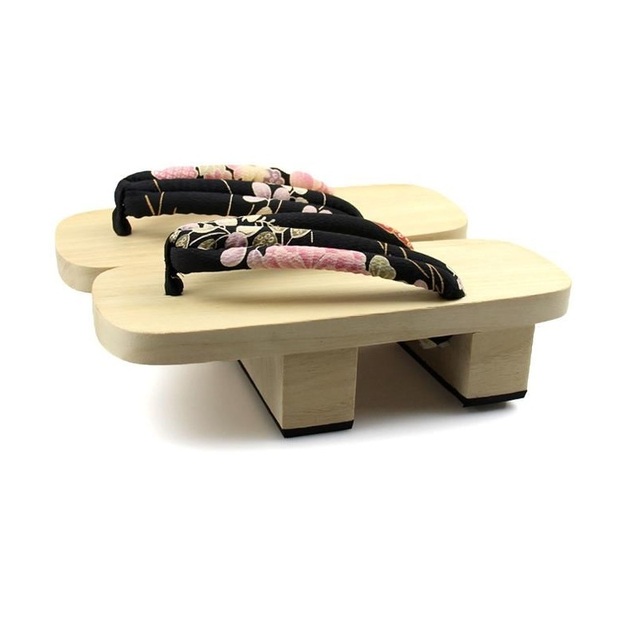 WOODEN CLOGS FASHION WOODEN SHOES HAZEL SUMMER KOREAN STYLE COW LEATHER UPPER RHINESTONE DECORATED