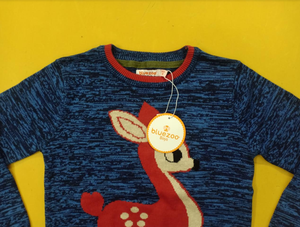 เสื้อผ้าขายดี เสื้อสเวตเตอร์แขนยาว คอกลม แบรนด์แท้ สำหรับเด็กผู้หญิง สินค้าสต็อกจากบังกลาเทศ - Product Image 3