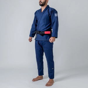 การออกแบบล่าสุดน้ำเงินตัด Professional Jiu Jitsu Uniform Custom Made Kimono บราซิล Bjj Gi - Product Image 5
