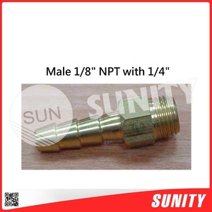 TAIWAN SUNITY Nouveaux raccords à barbillons de qualité supérieure M-11022 Mâle 3/8" NPT pour moteur hors-bord à essence 4 temps 6 cylindres - Product Image 2