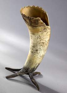 Fabricant de tasses courtes en céramique avec corne à boire véritable personnalisable - Product Image 5