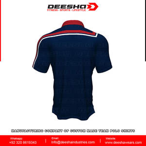 OEM marca personalizada para Polo manga corta Camiseta poliéster ropa casual con diseño propio impresión técnica de sublimación - Product Image 3