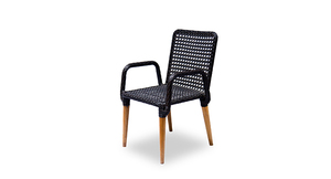 Hot design wicker arm <b>chair</b> - vivi stacking arm <b>chair</b> - Product Image 2