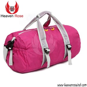 Sac de voyage de sport léger à logo personnalisé, polochon étanche en PVC et nylon de grande capacité pour la salle de sport, la randonnée et l'entraînement en plein air - Product Image 5