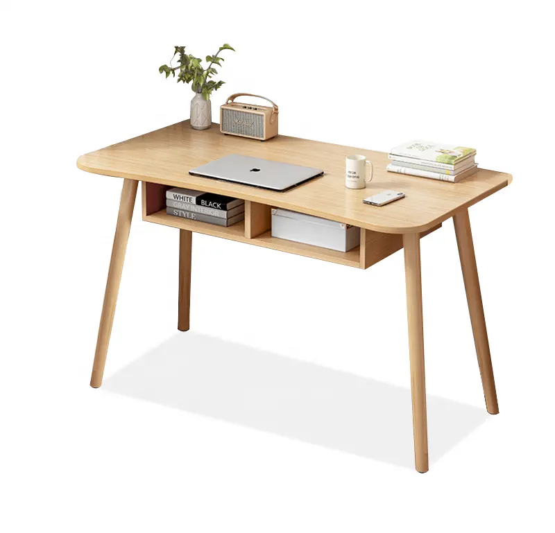 OEM Customize Wholesale Price Scandinavian Furniture MDF Wood Table Desk For Work & Study With 2 Drawers Space Saving - GP185