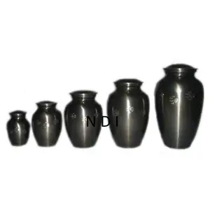 Cenizas de estilo de lujo, cenizas funerarias decorativas hechas a mano, recuerdo de cremación, urnas de cremación de Metal de latón hechas a medida - Product Image 1