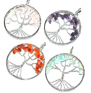 Buy Mix Gemstone <b>Tree</b> of Life Pendants | Shop for Mix Gemstone <b>Tree</b> of Life Pendants - Product Image 1