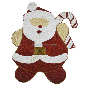 Mantel Individual antiguo con diseño de tema blanco, tapete de diseño de cuentas para decoración del hogar, vajilla, mesa de comedor, almohadillas de diseño de boda y fiesta - Product Image 5