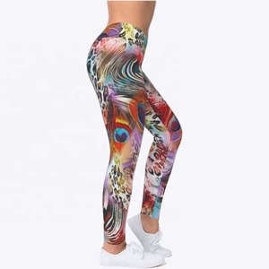 Style avec leggings simples à imprimé floral pantalon de yoga taille haute pour femmes systèmes de sublimation parfaits pour le yoga et le fitness - Product Image 4