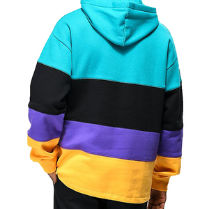 เสื้อฮู้ดดี้ผู้ชายแบบสั่งตัดเย็บพิเศษ ลายปะต่อหลากสี รุ่นใหม่มาแรง ขายดี ตามความต้องการของลูกค้า - Product Image 4