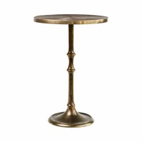 Mesa de centro de metal rectangular con tapa de cristal para sala de estar