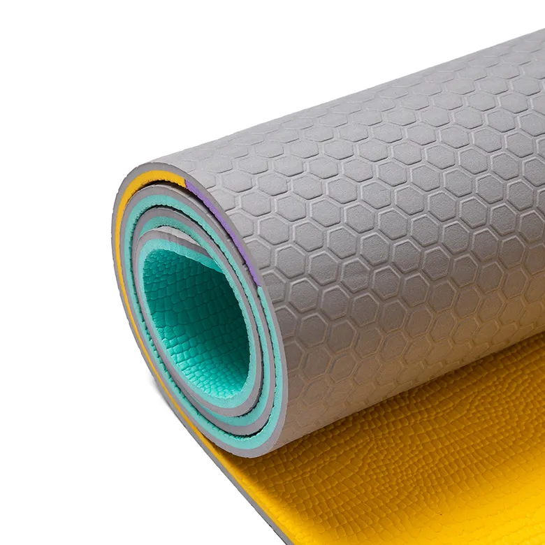 SSD Eco Friendly antiscivolo Fitness Exercise Puzzle Rainbow Color Workout TPE Pro Yoga Mat per Pilates ed esercizi da pavimento