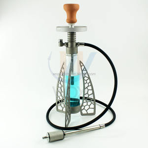 <span class=keywords><strong>Chicha</strong></span> en acier inoxydable, accessoires pour fumer, narguilé, éclairage led, 1 tuyau, charbon de bois, <span class=keywords><strong>chicha</strong></span> dubaï - Product Image 2