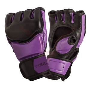 ถุงมือชกมวย MMA 8ออนซ์นวมสูงสำหรับผู้ใหญ่ถุงมือชกมวยทำจากหนังมีลายพิมพ์โลโก้ได้ตามต้องการ - Product Image 1