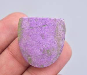 Purpurite พลอยหลังเบี้ยขายส่ง Purpurite กับงู,อัญมณีหลวมขายส่ง Cabochon งูคู่หลวม - Product Image 3