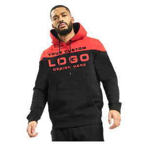 Suéter de hombre personalizado Sudadera con capucha de lana de algodón pesado logotipo impreso dos tonos gruesos en blanco unisex de gran tamaño para el invierno - Product Image 1