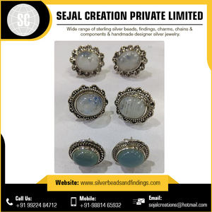 Pendientes de Plata de Ley 925 con piedras preciosas de último diseño para mujer OEM al por mayor - Product Image 4