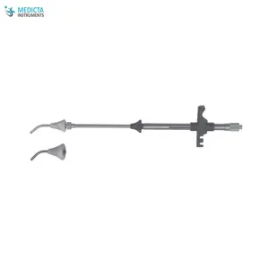 Cohen Uterine Cannula With 2 Cones Stainless Steel Satin Finish